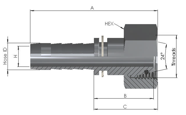 Hose End x DKO-L Female
