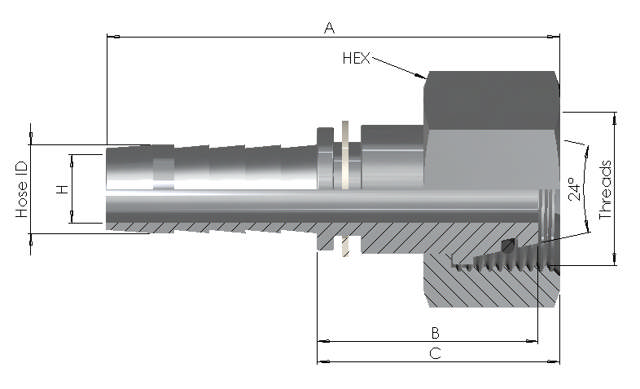 Hose End x DKO-S Female