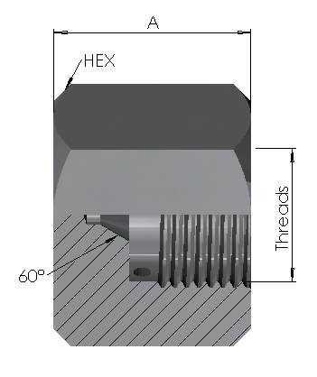 High Pressure Female Cap 60K