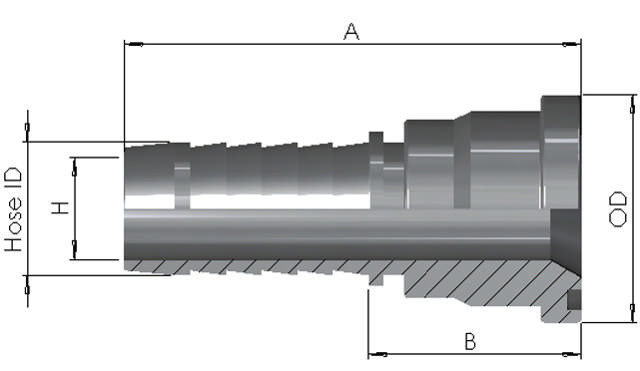 Hose End x SAE3000PSI