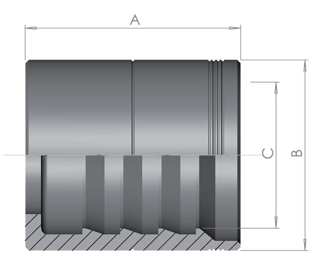 Crimp Sleeve 4Wire Skive