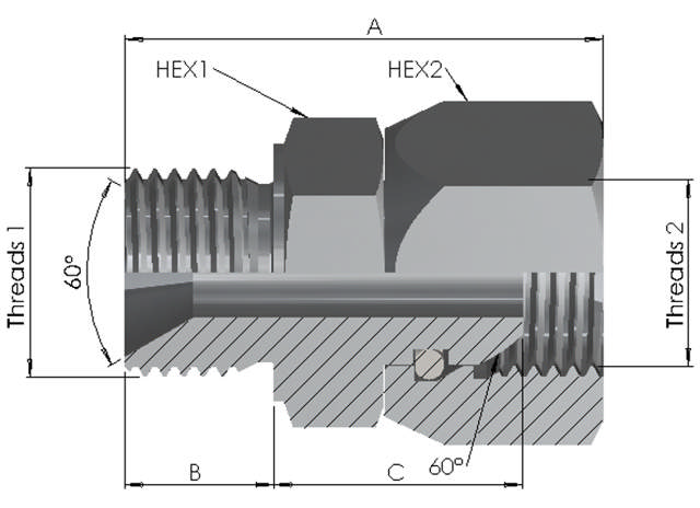 BSP Male/Female Swivel 10K