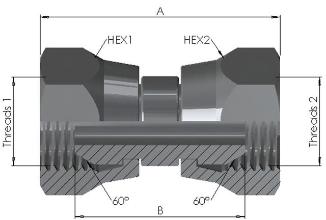 BSP Female/Female Swivel 6K