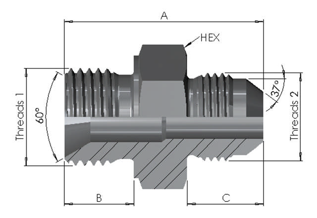 BSP Male/JIC Male 6K