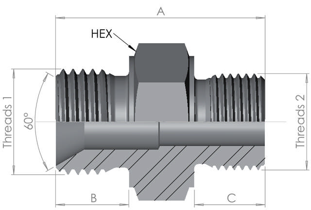 BSP Male/UN (SAE) Male 10K