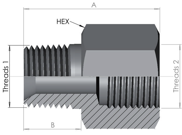 NPT Male/BSP Female Fixed 10K