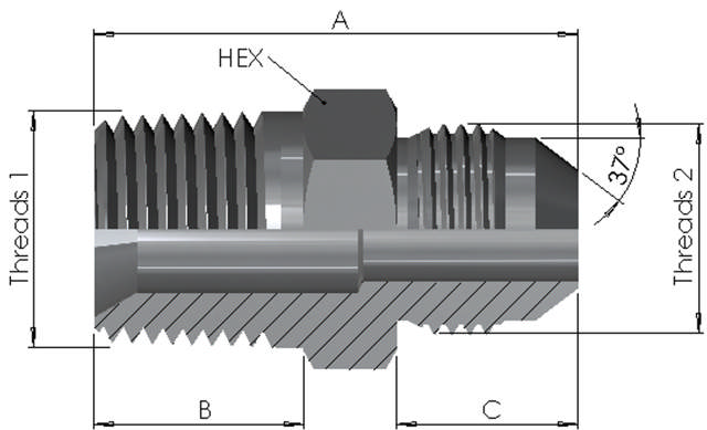 NPT Male/JIC Male 6K
