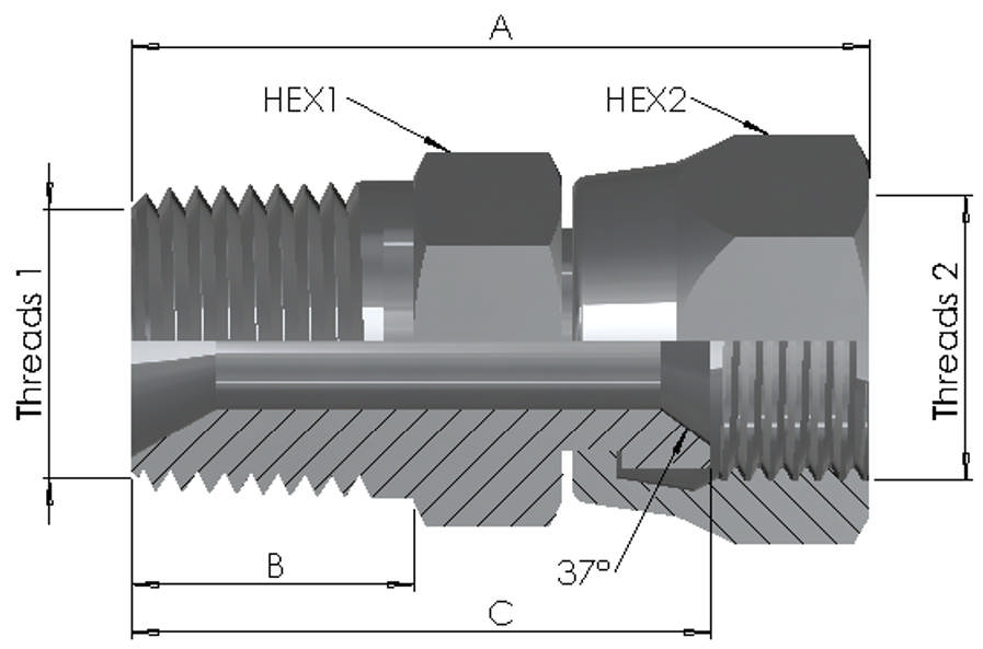 NPT Male/JIC Female Swivel 6K