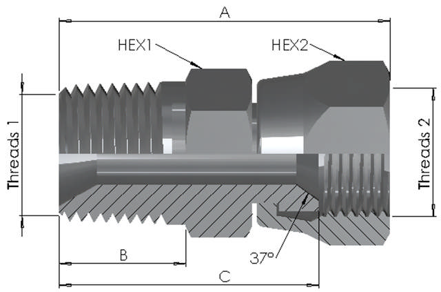 NPT Male/JIC Female Swivel 6K