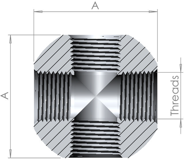 NPT Female Cross 15K
