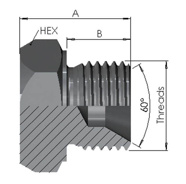 BSP Male Hex Plug <15K