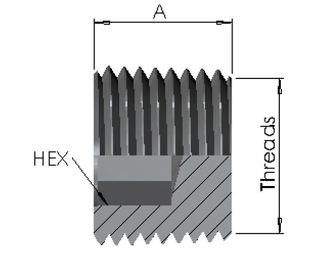 NPT Male Hollow Hex Plug <15K