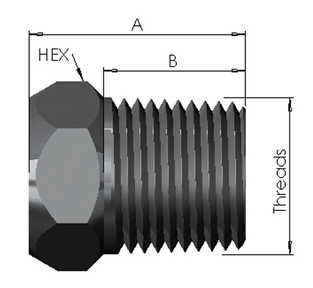NPT Male Hex Plug <15K