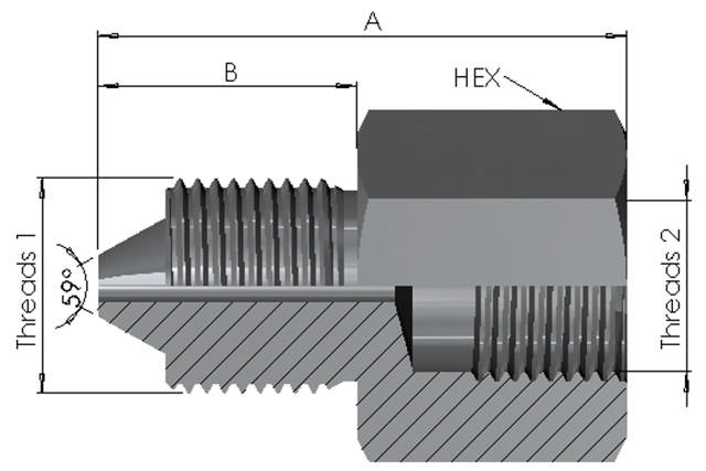 High Pressure Male x BSP Female Fixed
