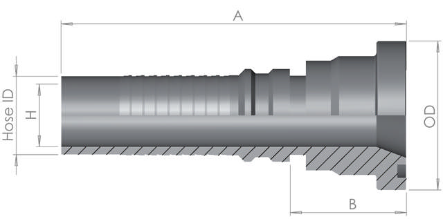 Interlock Hose End x SAE6000PSI