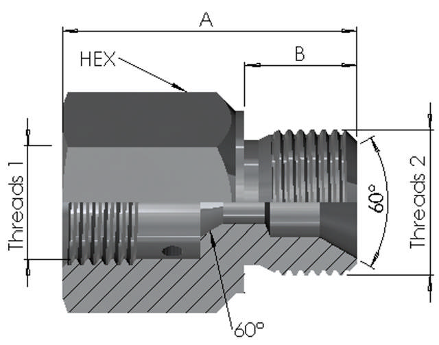 Medium Pressure Female x BSP Male 15K