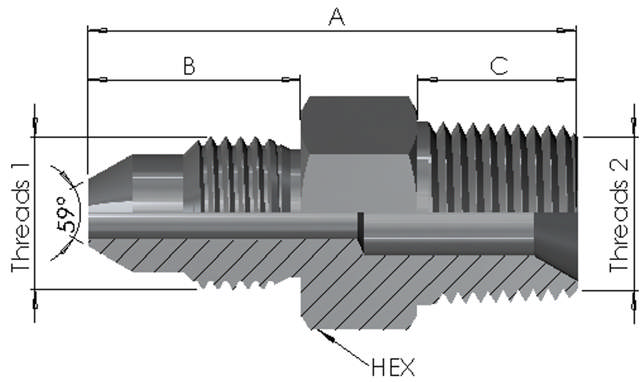 Medium Pressure Male x NPT Male 15K