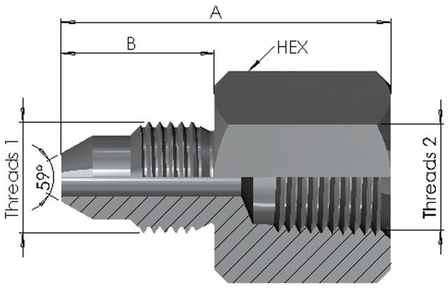 Medium Pressure Male x NPT Female 15K