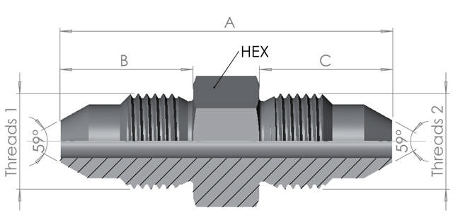 Medium Pressure Male/Male 20K